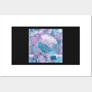 Closely Clustered Jellies Electric Purple Posters and Art